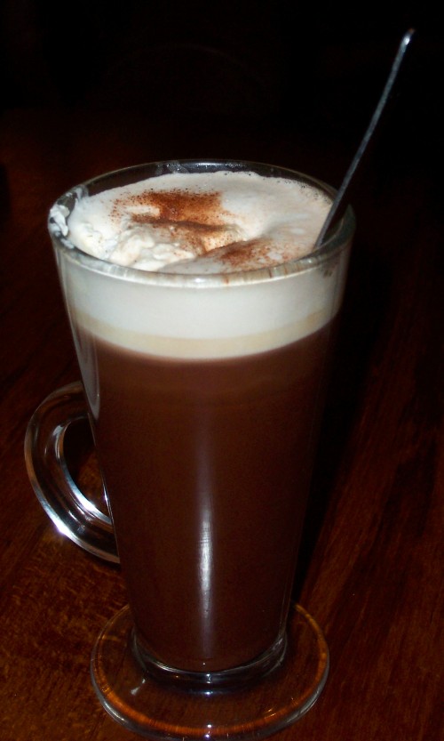 The Hot Chocolate drink I had in the nice pub, Peak District (2006)