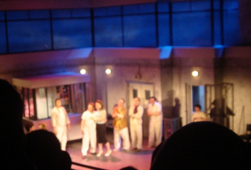 A sneaky picture of One flew over the Cuckoo's nest on stage, London (2006)