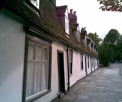 Some old slanted houses, Cambridge (2006)