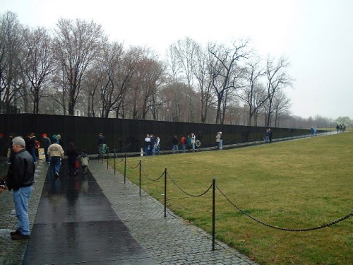 The Vietnam war memorial in Washington D.C. (2002)