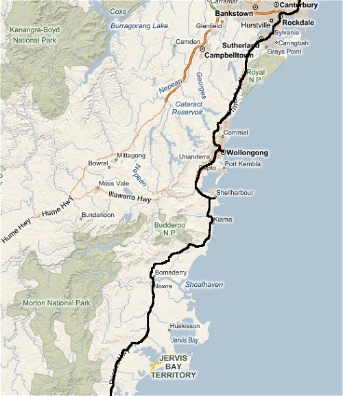 Next we headed south along the coast. Australia (2009)