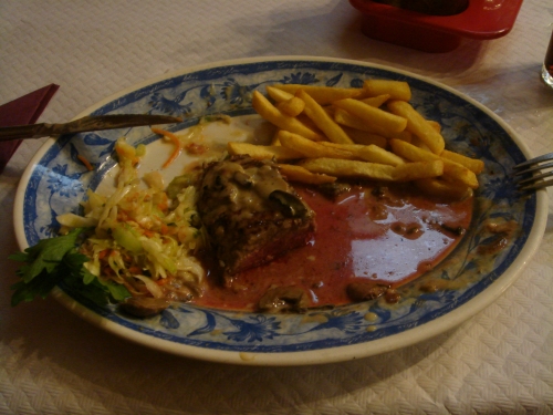 A bloody steak, it was bloody nice, Spain (2006)