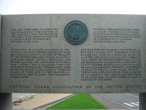 Part of the U.S. memorial at Omaha beach, France (2006)