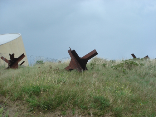 The obstacles placed on the beaches during the war to prevent Allied vehicles from gaining easy entry to the beaches, France (2006)