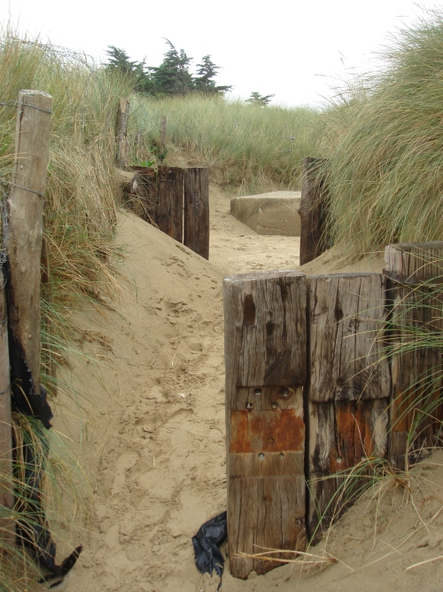 An entrance from Utah beach that would have been defended by the German forces, France (2006)
