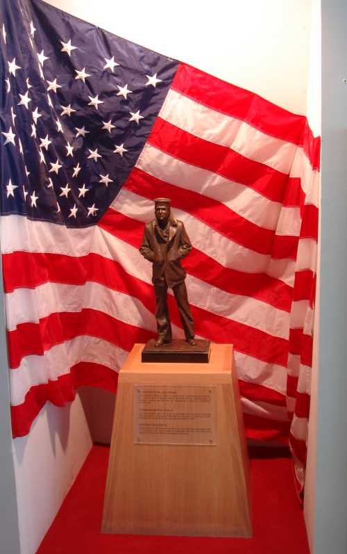 A miniature copy of a monument to the U.S. forces, France (2006)
