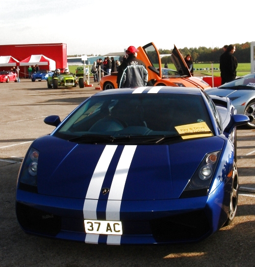 A Lamborghini, which you can pay on the day to drive for around £150, Bruntingthorpe proving ground (2006)