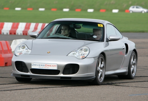 The Porsche 911, my favourite car, I drove it fast (about 120mph I think!), it was comfortable inside too, Bruntingthorpe proving ground (2006)