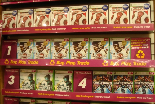 Brian Lara 2007 debuts at Number 1 in the Xbox 360 charts at GAME, Norwich (2007)