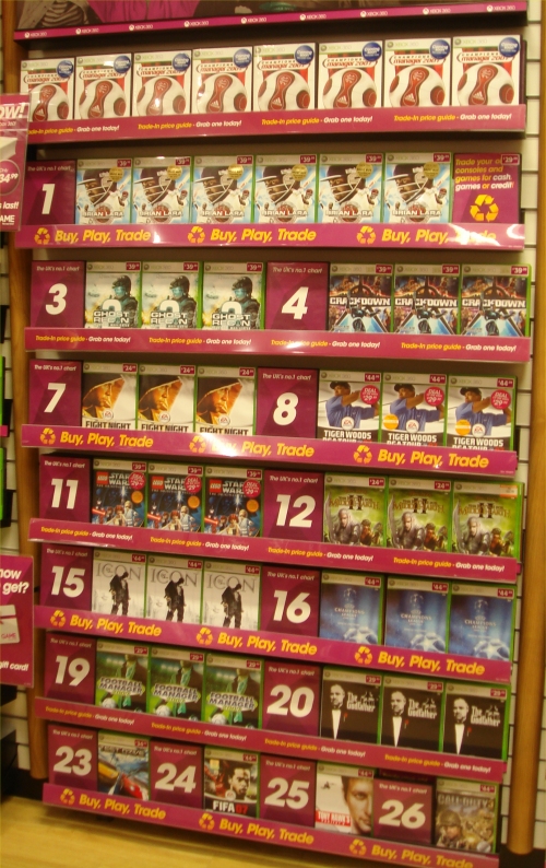 Brian Lara 2007 debuts at Number 1 in the Xbox 360 charts at GAME, Norwich (2007)