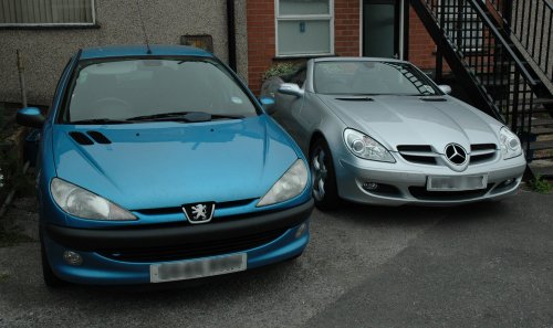 My car next to my special Birthday car. Can I swap please!? Sutton-In-Ashfield (2007)