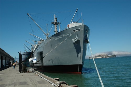 The Jeremiah O'Brien, a big battleship which tourists can go on to. San Francisco (2007)