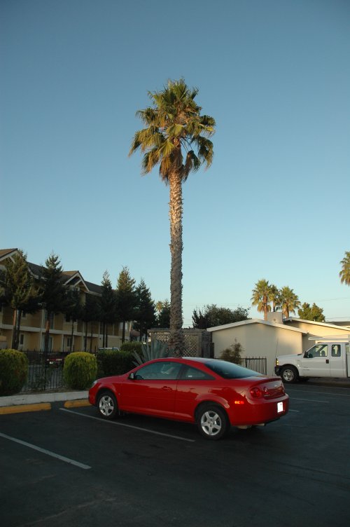 Our car parked up at the hotel in Santa Cruz. Santa Cruz (2007)