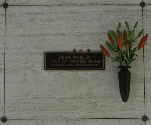Dean Martin's resting place, I think his sidekick Jerry Lewis is still with us. Los Angeles (2007)