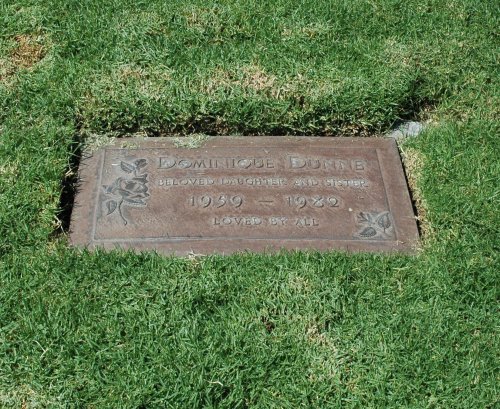 Actress Dominique Dunne's resting place, she played Heather O'Rourke's sister in the movie Poltergeist. She was murdered by her boyfriend not long after the movie was released. Los Angeles (2007)
