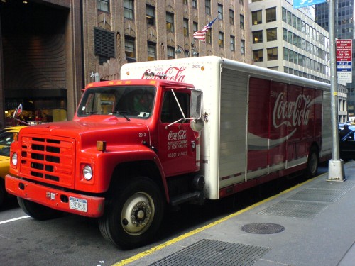 A big old truck delivering Coca-Cola to the good people of America, New York (2006)