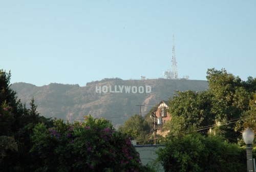 The famous Hollywood sign. It's no where near Hollywood though and we couldn't find a way of driving up to it either! Los Angeles (2007)