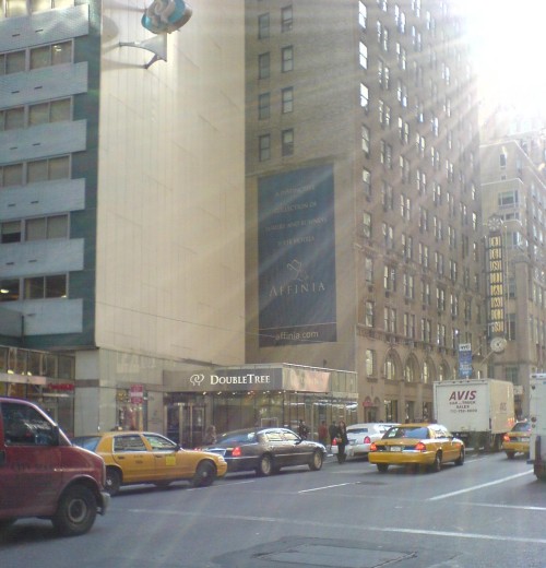 The Double Tree hotel, on midtown west of Manhattan, where I stayed in luxury, New York (2006)