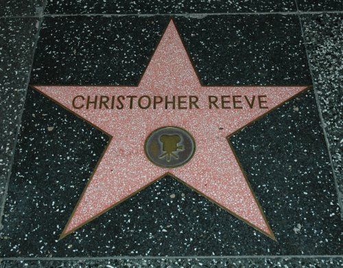 The late great Christopher Reeve's star on the walk of fame. Best Superman ever! Los Angeles (2007)