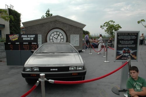 The famous Back to the Future ride. Only 9 days before it closed down to be replaced by a different ride. Luckily we got to go on it. Los Angeles (2007)