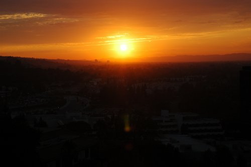 Sunset over LA, as seen from Universal Studios. Los Angeles (2007)