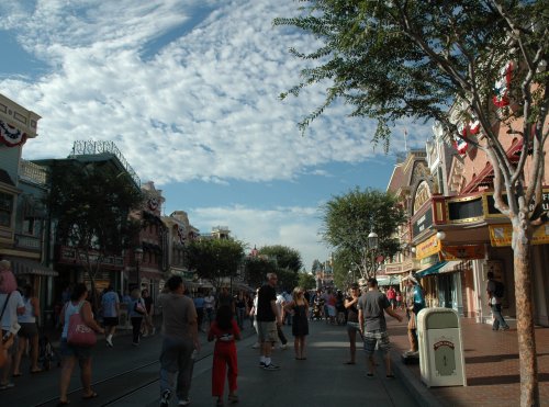 One of the main streets in the Disneyland theme park. Los Angeles (2007)