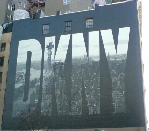 The famous DKNY mural in downtown Manhattan, New York (2006)